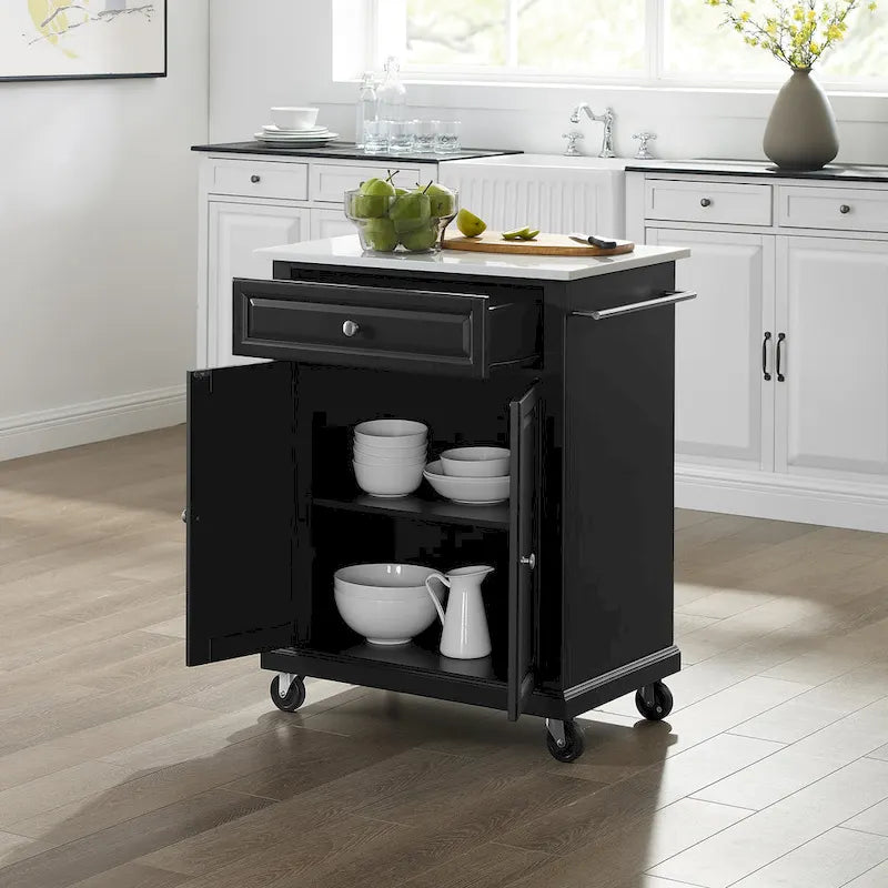 Crosley Portable Granite Top Kitchen Cart - 31W x 18D x 35.5H