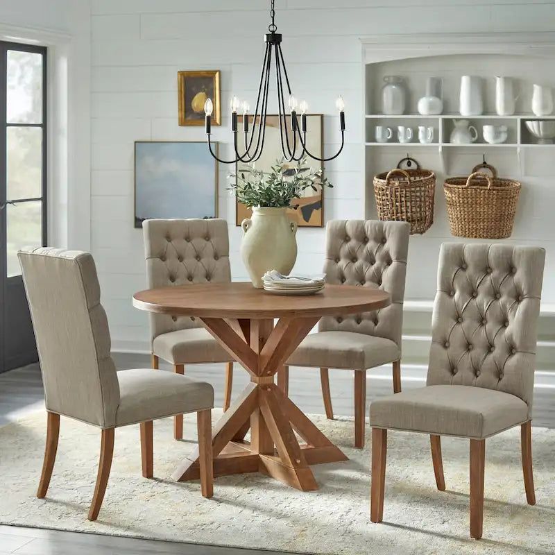 Simple Living Charlotte Pedestal Dining Table