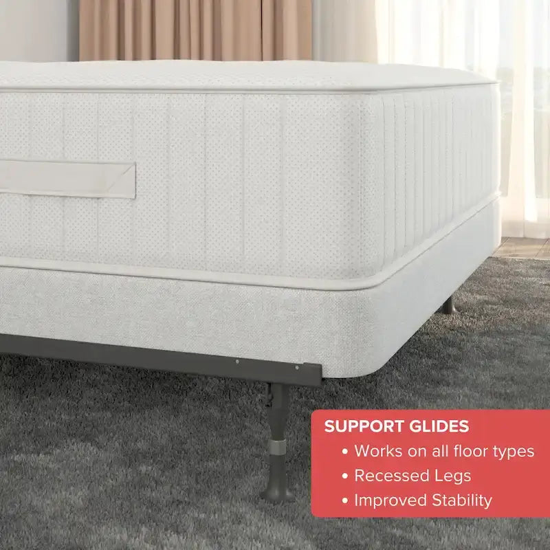 Atlas-Lock Keyhole Bed Frame Twin/Full with Glides