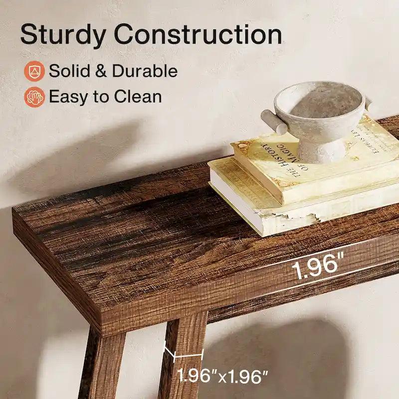Farmhouse Console Entryway Table, 70.9 Inches Extra Long