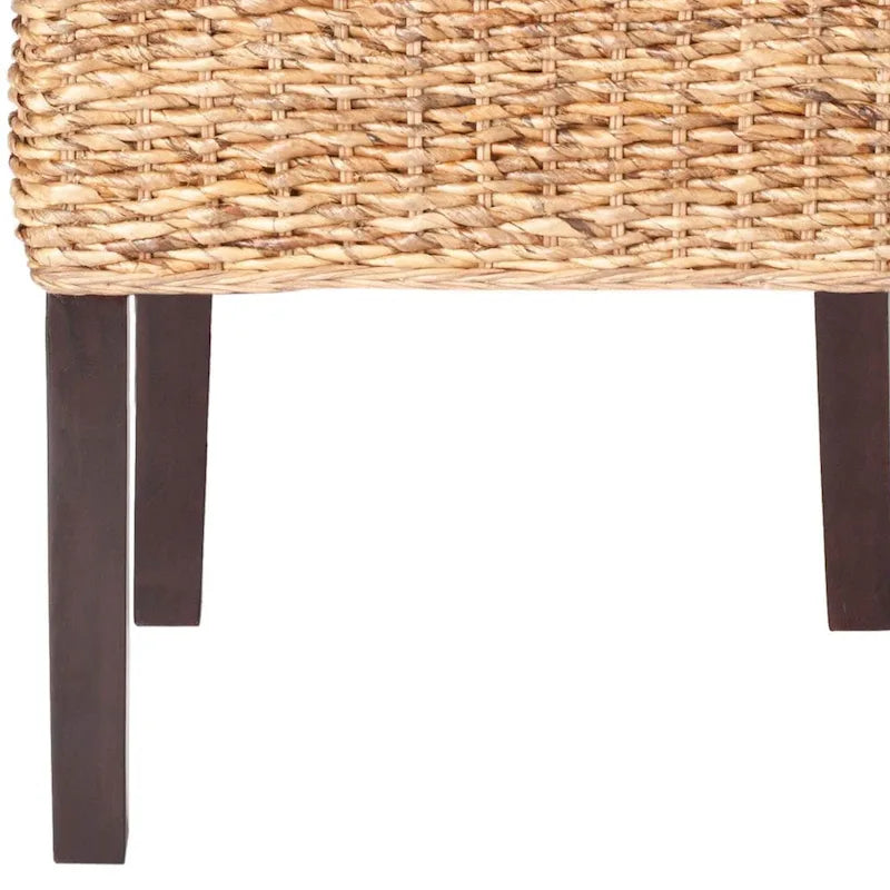SAFAVIEH Georgetta Dining Natural Dining Chair (Set of 2) - 18.1 x 23.2 x 40.6 - 18Wx23Dx41H