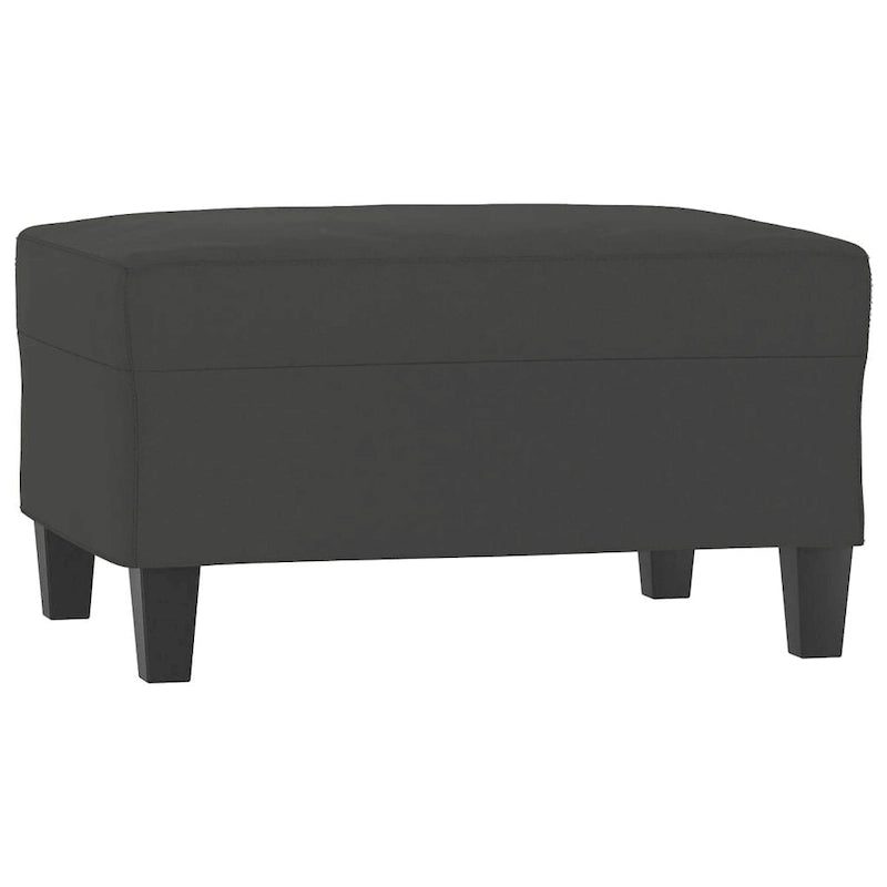 vidaXL Couch Modern Accent Upholstered Chair with Footstool Microfiber Fabric