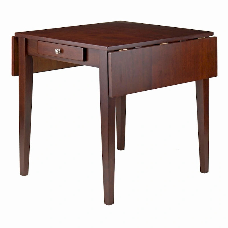 Hamilton Double Drop Leaf Dining Table, Walnut - 41.73W x 30.55D x 29.13H