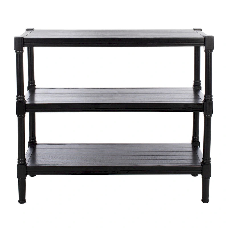 SAFAVIEH Olevia 3-Shelf Console Table - 33.8 W x 13.8 L x 29.5 H - 34Wx14Dx30H