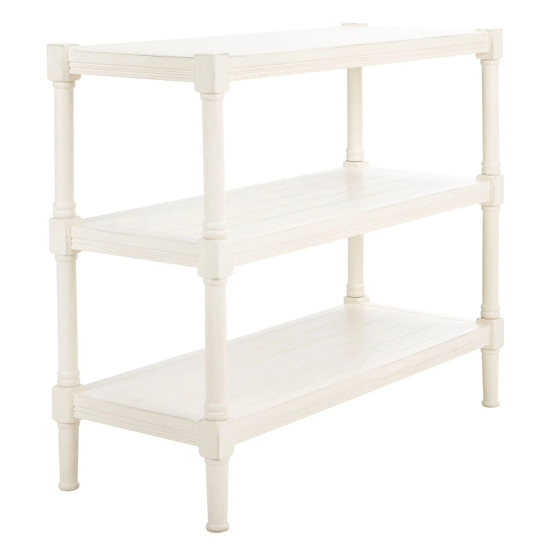SAFAVIEH Olevia 3-Shelf Console Table - 33.8 W x 13.8 L x 29.5 H - 34Wx14Dx30H
