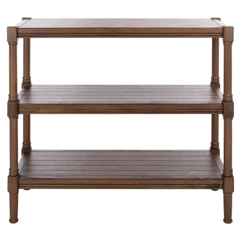 SAFAVIEH Olevia 3-Shelf Console Table - 33.8 W x 13.8 L x 29.5 H - 34Wx14Dx30H