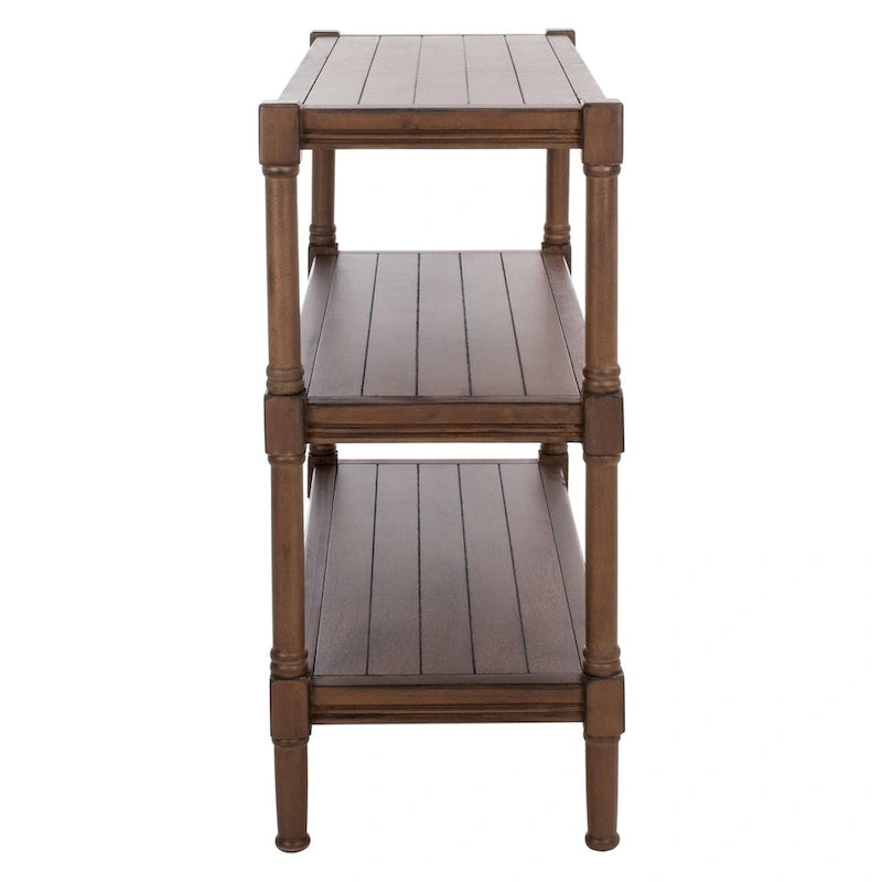 SAFAVIEH Olevia 3-Shelf Console Table - 33.8 W x 13.8 L x 29.5 H - 34Wx14Dx30H