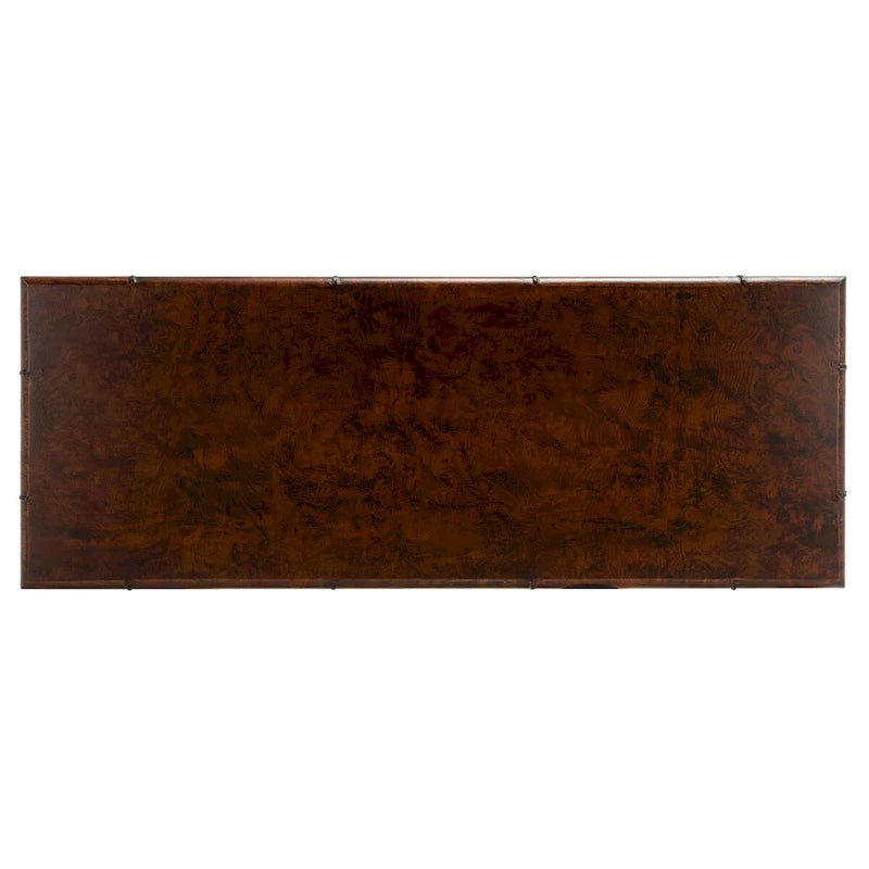 SAFAVIEH Francina Dark Brown/ Gold 2-Shelf Console Table - 42 W x 15.8 L x 29 H - 42Wx16Dx29H