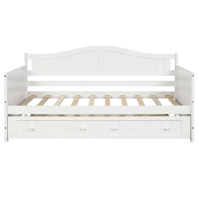 High-Quality Pine Twin Daybed with Trundle, Sofa Bed