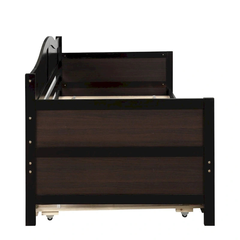 High-Quality Pine Twin Daybed with Trundle, Sofa Bed