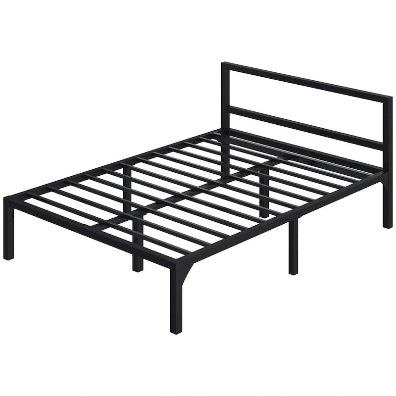 Metal Platform Bed Frame with Headboard