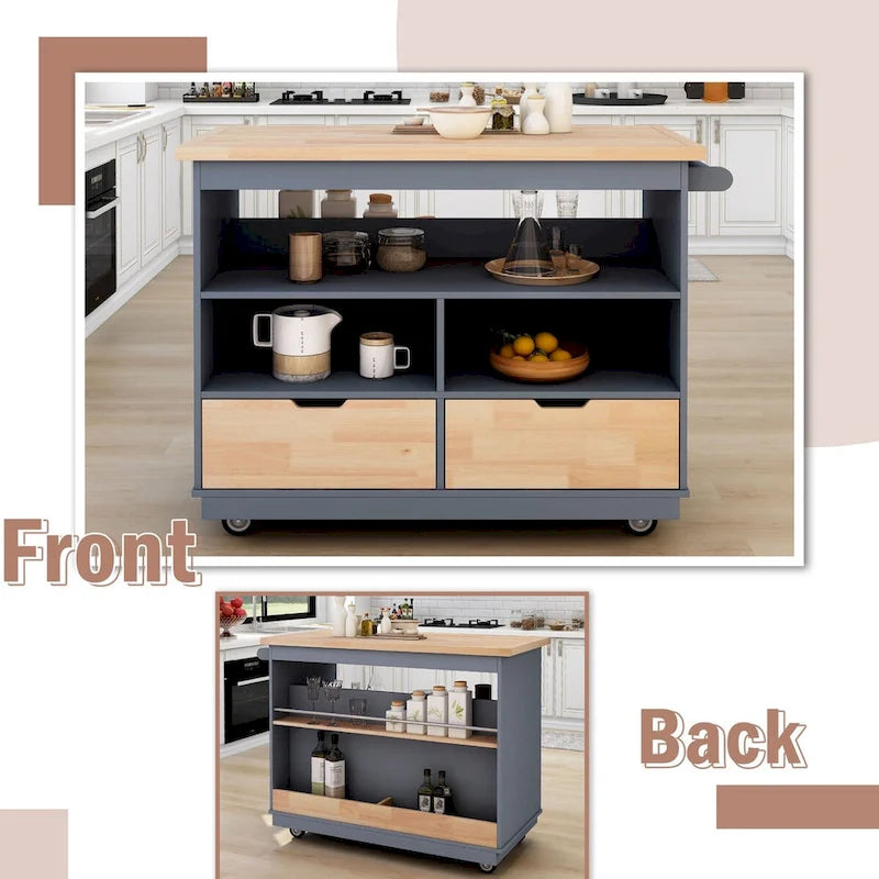 Two-sided Kitchen island Cart