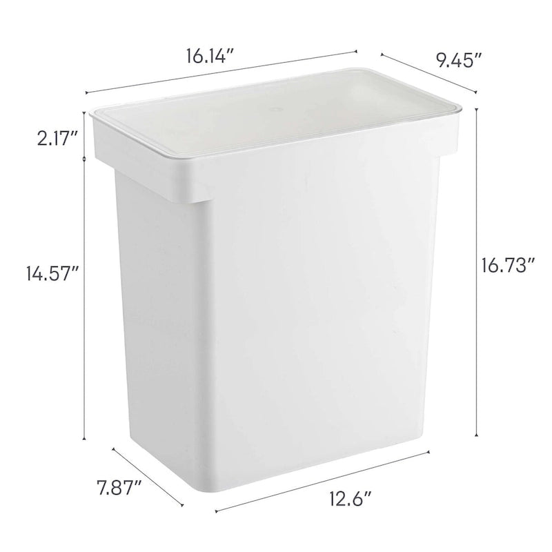 Yamazaki Home Rolling Airtight Pet Food Container (25 lbs.), Polypropylene, Extra Large, 6.6 gallons, 25 liters