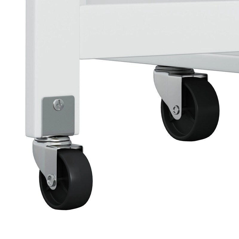 46.46Multi-Functional Kitchen Island Cart with Spice Rack,Wine Rack,Towel Holder and Foldable Rubberwood Table Top