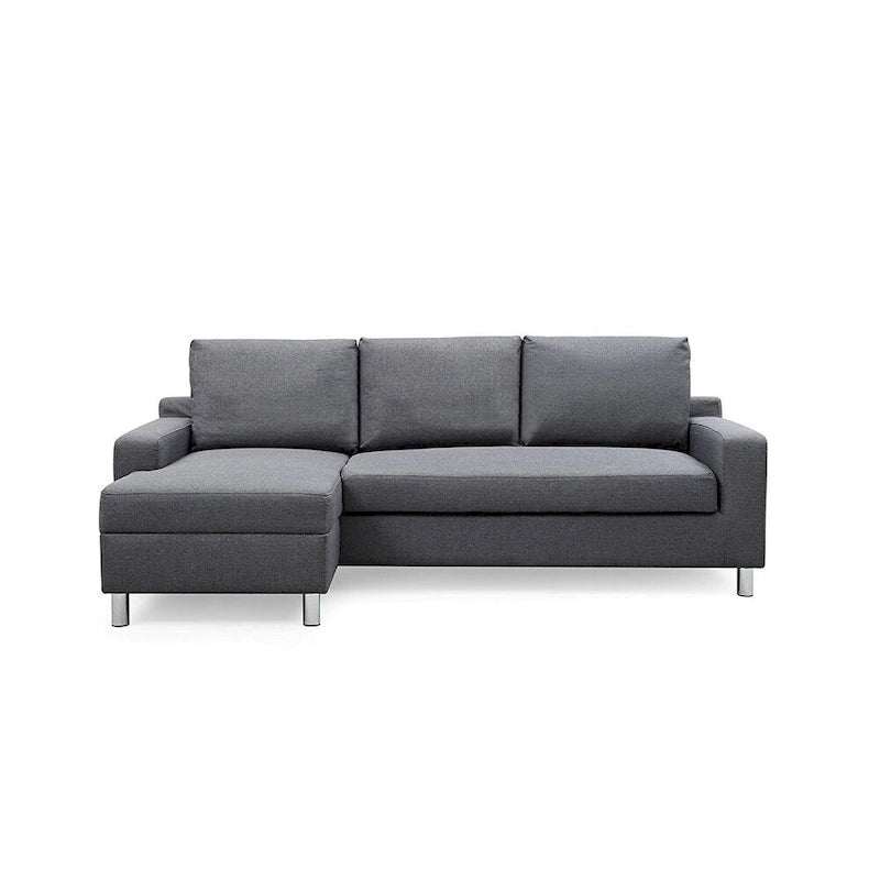 US Pride Furniture Hampton Left-side Facing Linen Sectional Sofa Bed