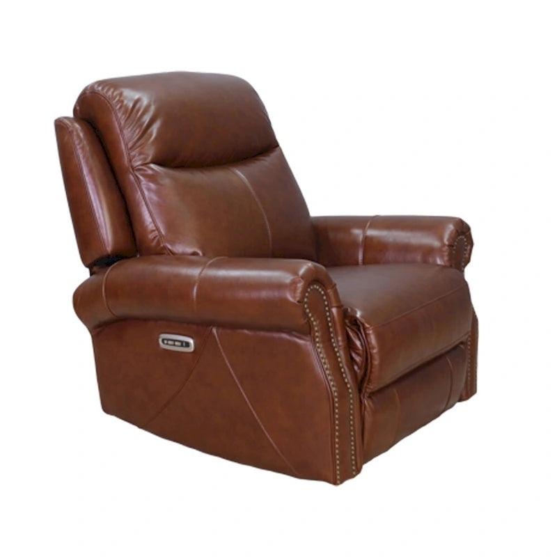 Hydeline Royce Zero Gravity Power Recline and Headrest Top Grain Leather Recliner