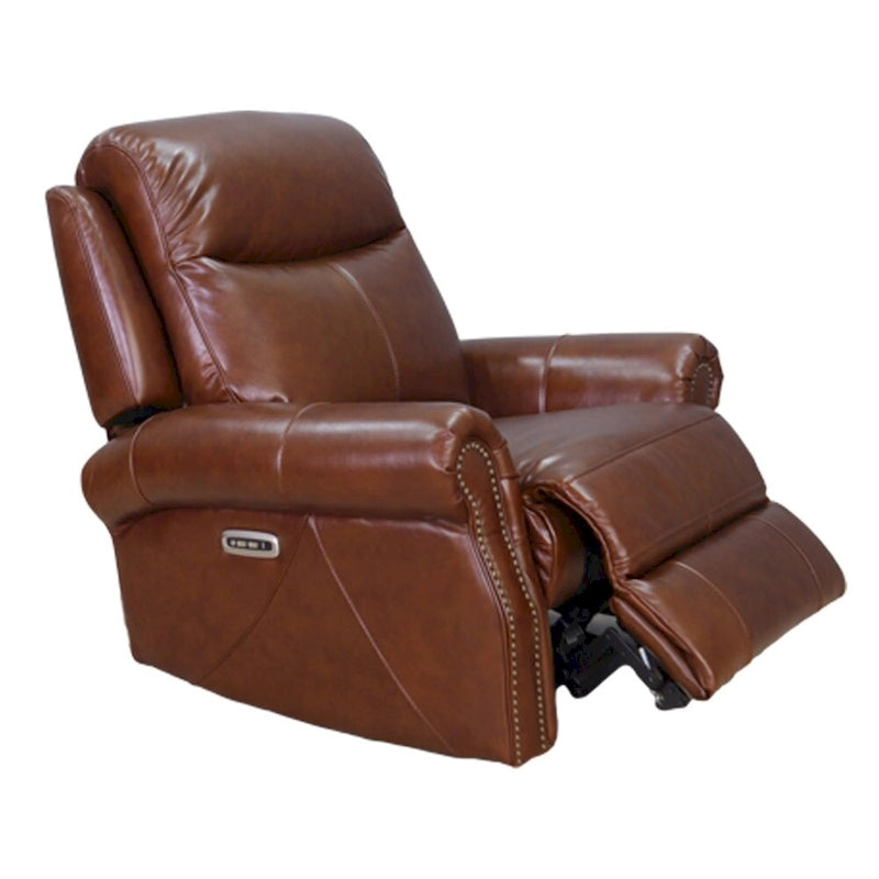 Hydeline Royce Zero Gravity Power Recline and Headrest Top Grain Leather Recliner