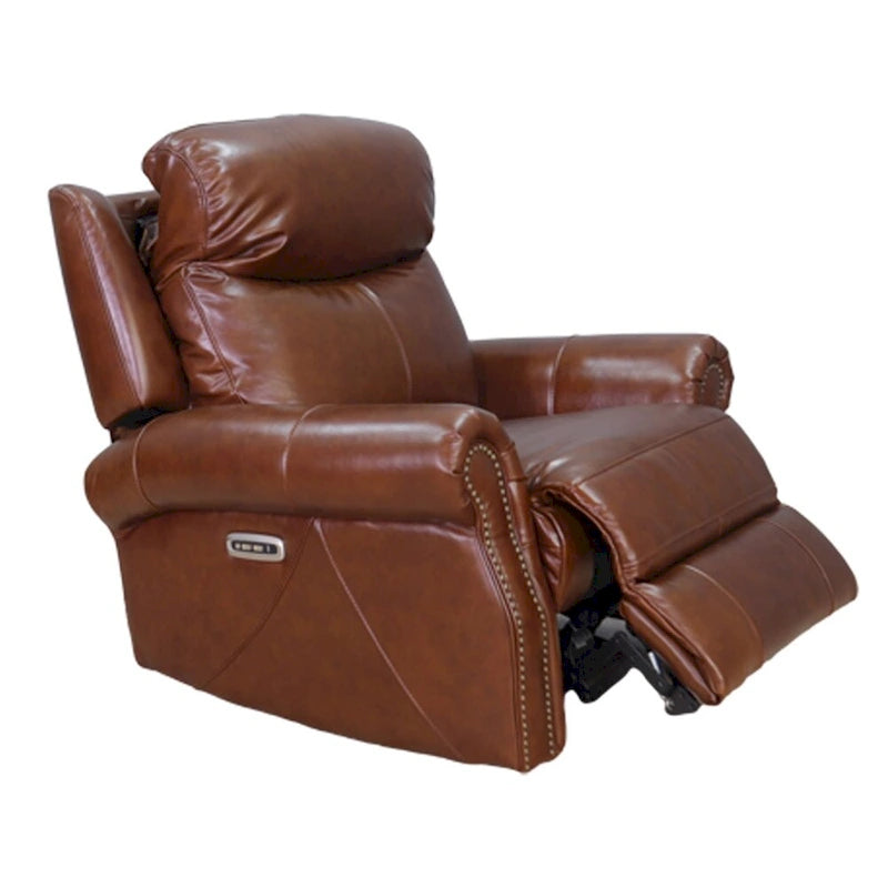 Hydeline Royce Zero Gravity Power Recline and Headrest Top Grain Leather Recliner
