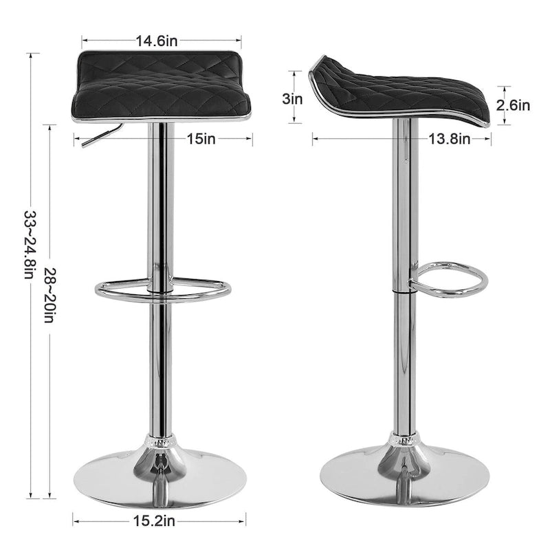 Javlergo 5-Piece Console Table and Stool Set, 55.1 Sofa Table with USB Charging Station and 4 Adjustable Swivel Chairs