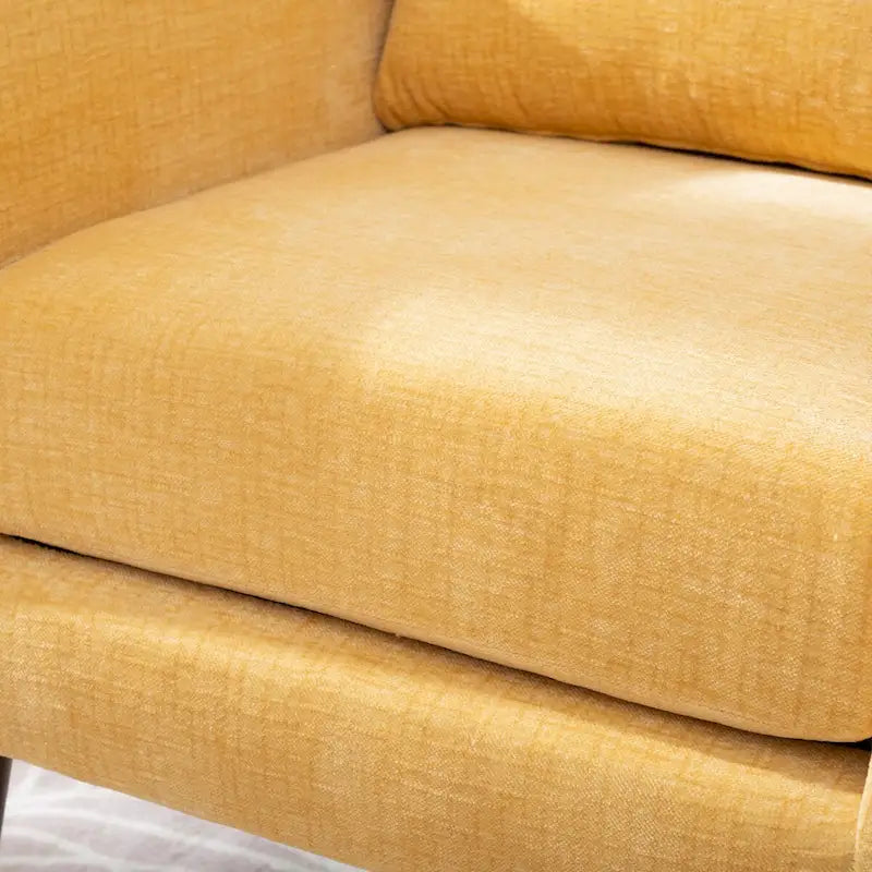 Mid-Century Modern Accent Chair with Waist Cushion, Set of 1