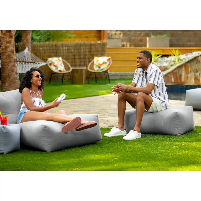 Coza Ottoman - Large Outdoor Pouf & Footrest