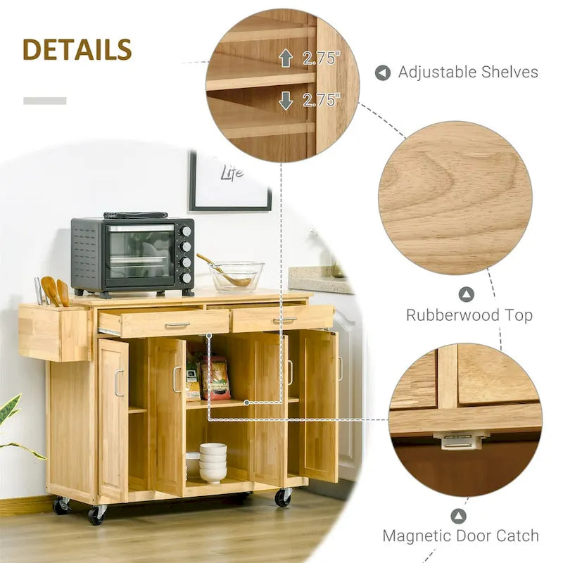 Kitchen Island on Wheels