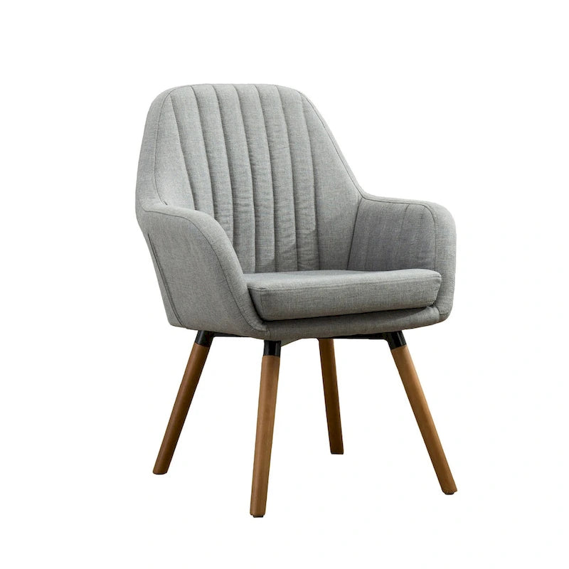 Contemporary Fabric Upholstered Accent Chair