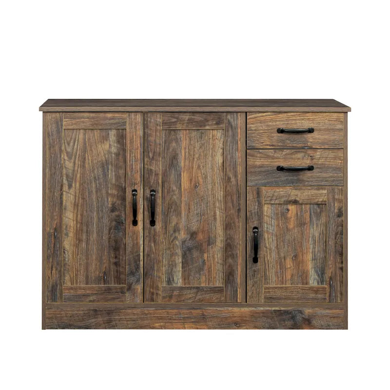 Modern Wood Buffet ,Sideboard with 3 Doors and 2 Drawers