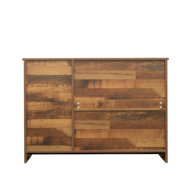 Modern Wood Buffet ,Sideboard with 3 Doors and 2 Drawers