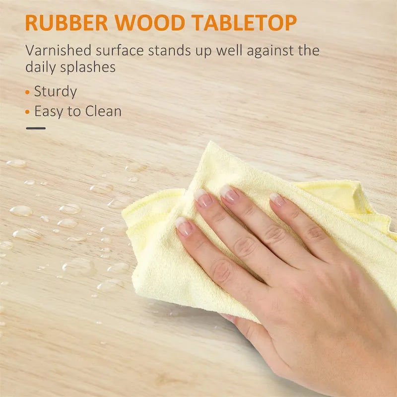 Rolling Kitchen Island with Storage