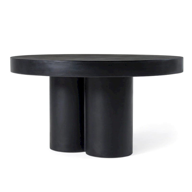 Modrest Bruni Modern Black Concrete Coffee Table