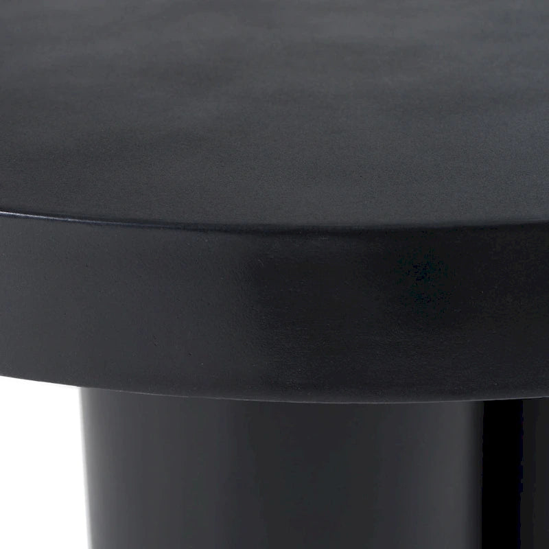 Modrest Bruni Modern Black Concrete Coffee Table