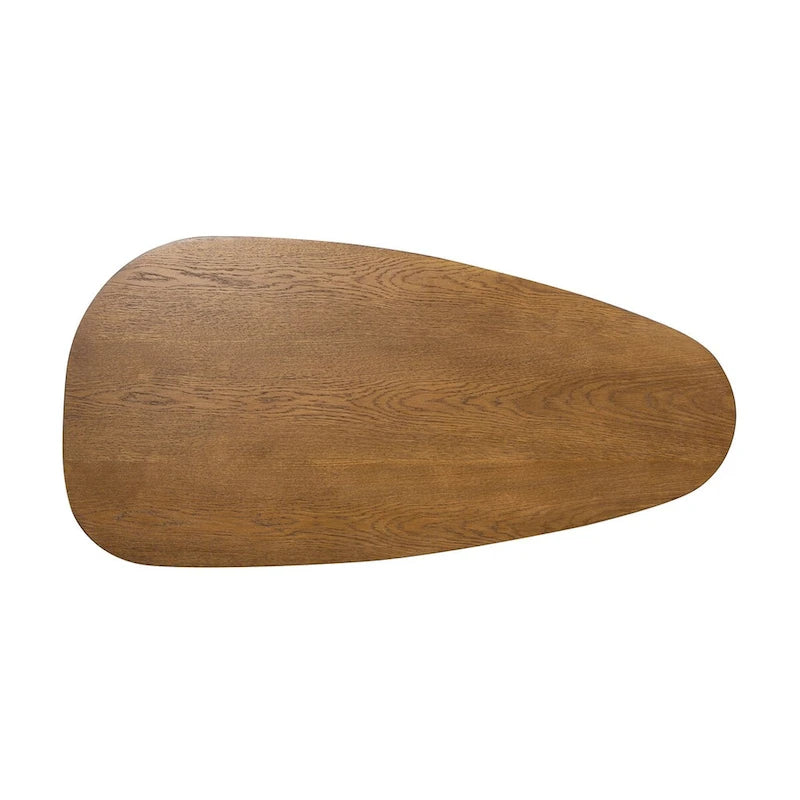 Melvin 60 Oak Wood Oblong Oval Console Table