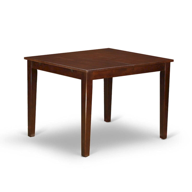 East West Furniture Dining Set Contains a Rectangle Dining Table with Butterfly Leaf and Dining Chairs (Chair Seat Type Options)