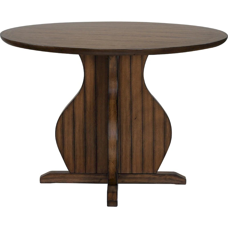 Round Counter Height Table in Oak