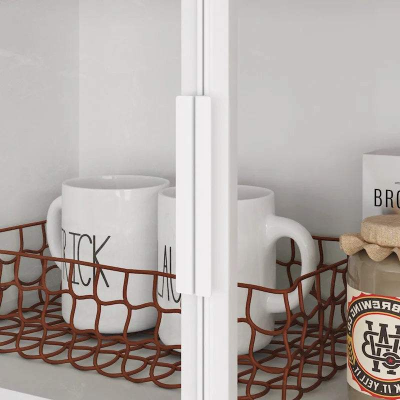 Modular Buffet and Display Cabinet - Modular Design in Pristine White