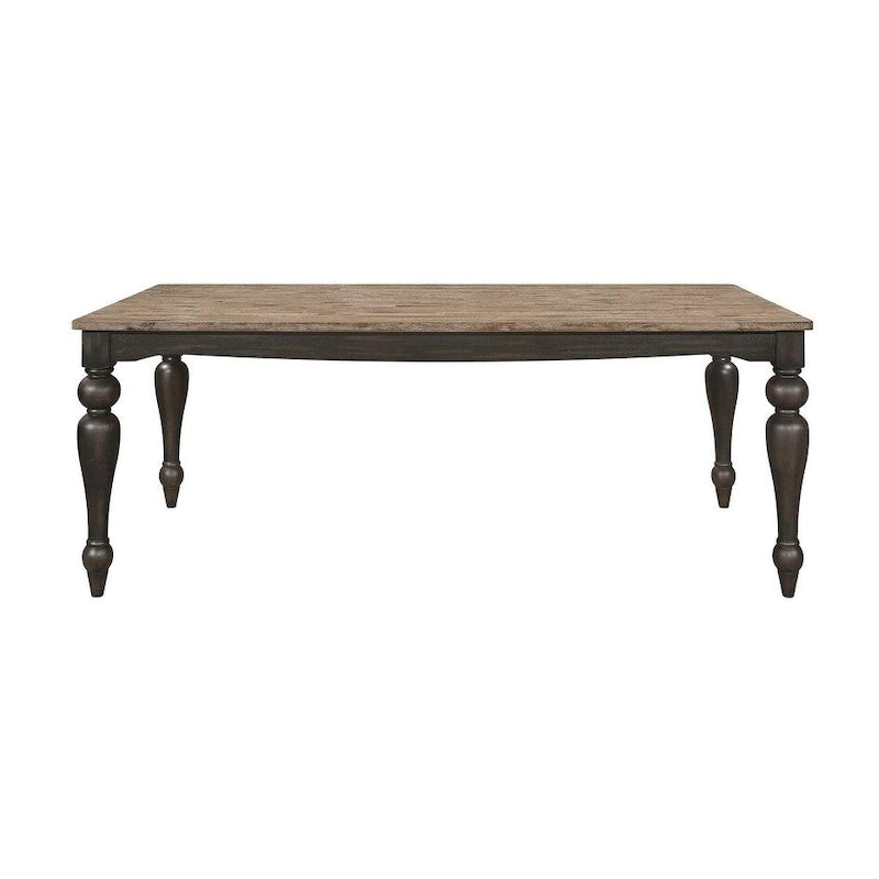 Kyle Brown Brushed and Charcoal Sandthrough 7-piece Dining Set