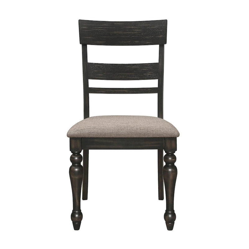 Kyle Brown Brushed and Charcoal Sandthrough 7-piece Dining Set