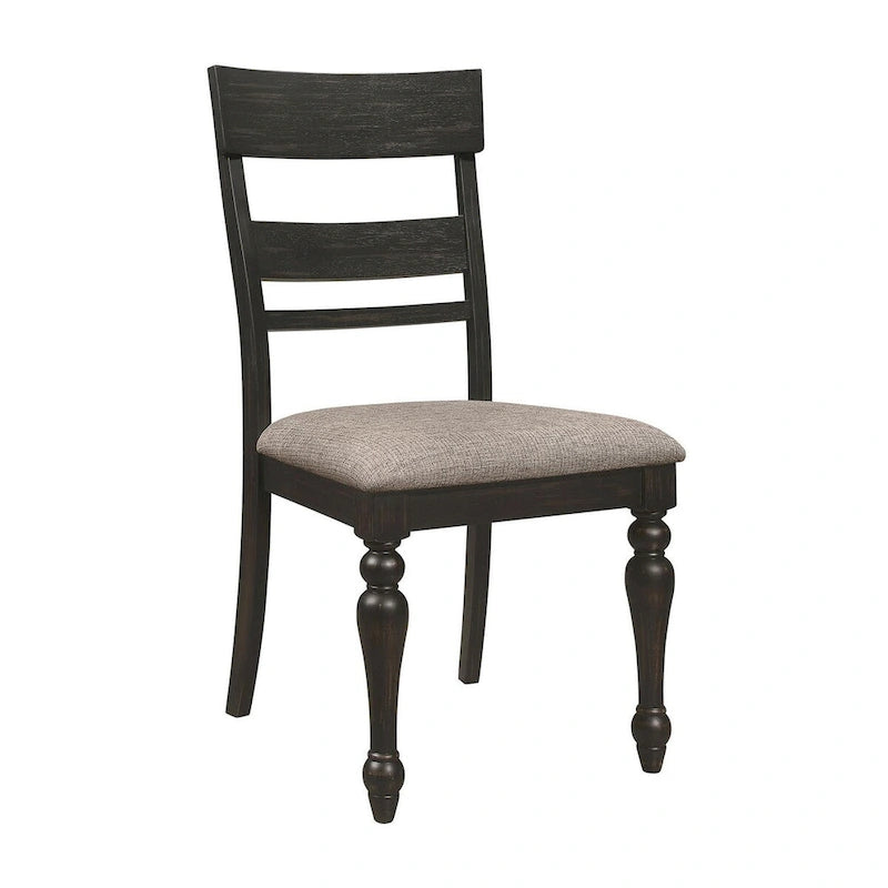 Kyle Brown Brushed and Charcoal Sandthrough 7-piece Dining Set