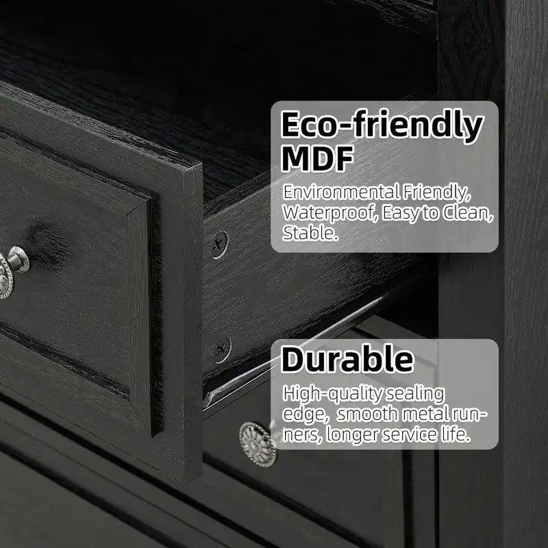 Retro style freestanding chest of drawers