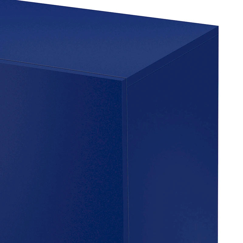 Modern Glossy Finish Light Luxury Storage Cabinet and Adjustable Shelves