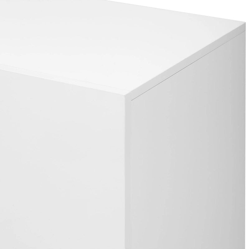 Modern Glossy Finish Light Luxury Storage Cabinet and Adjustable Shelves