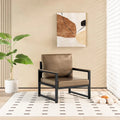 Mieres Single Lazy Boy Sofa Chair, Simple Modern Sofa Chair with Armrests for Living Room, Office, Bedroom, Beige/Khaki